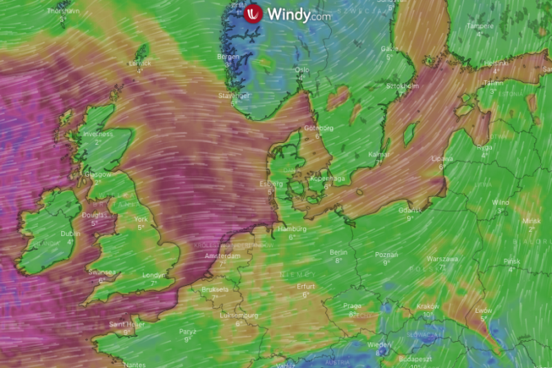 Czy sztorm Ciara zatrzyma farmy wiatrowe? [RADAR POGODOWY]